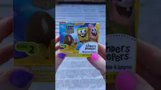 Unboxing SpongeBob Egg #unboxing #toys #satisfying #asmr #asmrsounds #spongebob #shorts #chocolate