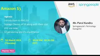 Amazon Simple Storage Service | Webinar | SpringPeople