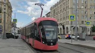 [Опять 25] Трамвай 71-931М «Витязь-М» "День Победы" №31216, маршрут №А