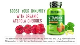 NATURELO Vitamin C with Organic Acerola Cherry and Citrus Bioflavonoids