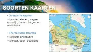Werken met de atlas, soorten kaarten en bevolkingsdichtheid