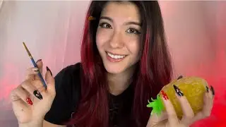 She’s BACK!! 💕 Spit painting face brushing and special sounds🍍 ASMR