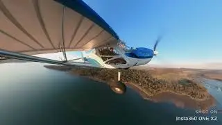 Flying Tasmania with the Insta360. Tamar River and Georgetown from the Bushcat.