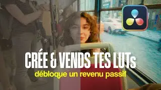 Comment créer et vendre des LUTs sur Davinci Resolve (Guide complet)