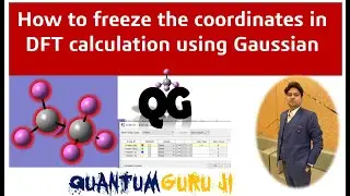 How to freeze the coordinates in DFT calculation using Gaussian