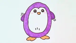 Penguen nasıl çizilir? #drawing