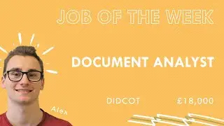 JOB OF THE WEEK: Document Analyst