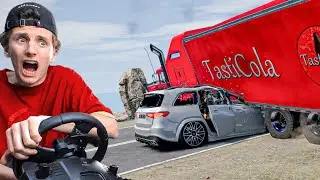 МАЖОРЫ НА МЕРСЕДЕСЕ УСТРОИЛИ АВАРИЮ НА ТРАССЕ...! | BeamNG.drive