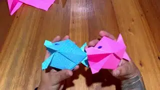 Peixinho peixe de papel dobradura Origami