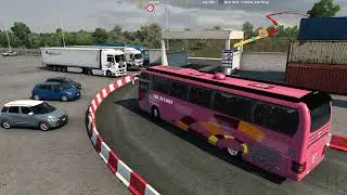 Euro Truck Simulator 2 Bus trip to Valencia with MAN Fortuna