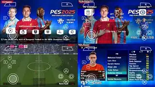eFootball PES 2025 PPSSPP English Version Final Transfers 2024/25 Camera PS5 Android