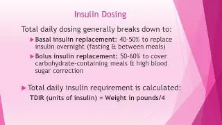 Insulin Dosing