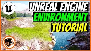 UNREAL ENGINE 5: create a lake ENVIRONMENT | cabin series 1/3