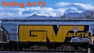 Train Art rolling by!! P2 AZ, Green Valley