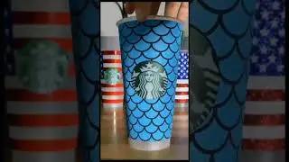 Combine two different heat transfer vinyls for one outstanding tumbler!