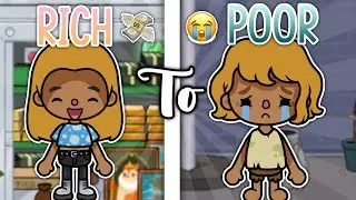 RICH TO POOR 💸😱🏚️ *with voice* || Toca Boca life world 🌍