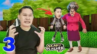 PART 3 | SCARY TEACHER 3D - (Flame Game, A Sticky Mess, Stinky Sauna, Ruin the Parcel)
