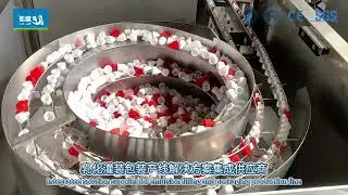 Four heads filling, double head capping, screw cap labeling linkage line