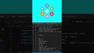 Animated Circle Navigation bar using html css javascript || 