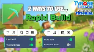 TOOLBOX for MCPE: HOW TO USE RAPID BUILD