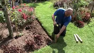Installing Log Roll Edging