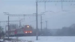 Автомотриса АЧ2 с рельсовым автобусом РА2