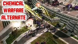 C&C 3 : Kanes Wrath - Chemical Warfare Alternate Mod - NOD Black Hand - 1 V 1 AI / The White City