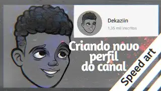 💥SPEED ART DO NOVO PERFIL DO CANAL | DESENHANDO O NOVO PEFFIL