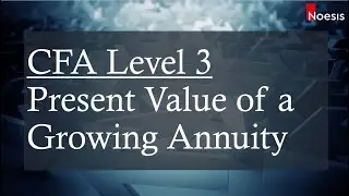 CFA Level 3 | AA & PWM: Present Value of a Growing Annuity