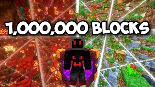 One Block ထက်ပိုများတဲ့ 1,000,000 Blocks!!![Sky Grid]