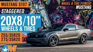 Mustang S197 | Staggered 20X8" & 20X10" | 255/35R20 & 275/35R20 | W&T Fitment