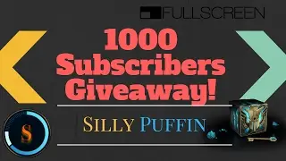 1000 SUBS GIVEAWAY!