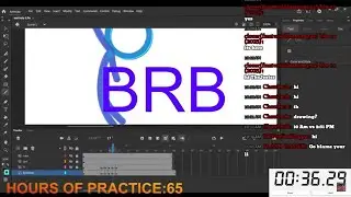 Practice animation and drawing: Live 62 (1,000 hours challenge)