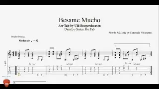 Besame Mucho by Consuelo Velázquez - Guitar Pro Tab