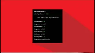 Number Guessing Python Mini Project | Python Project | Kaddu Code