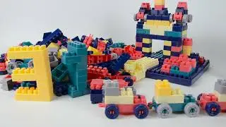 Big Size DIY Construction Building Bricks Plastic Assembly Accessories Building Blocks Toys 520PCS