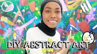 VLOG: DIY ABSTRACT ART for beginners & mental health check-in