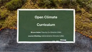 Climate Teaching Series: Open Climate Curriculum (OCC)