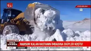 Kar nedeniyle mezrada mahsur kalan hasta yolun açılmasıyla hastaneye kaldırıldı
