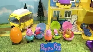 Peppa Pig Hidden Egg Surprise Toy Hunt Video with Daddy Pig