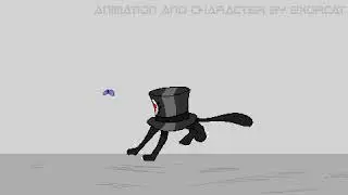 (Flipaclip) Hat-cat run cycle || Animation/Pixel Art || Flipaclip Update