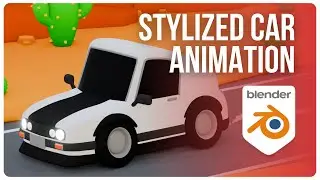 Loop Cartoon Car Animation using Lattice Modifier in Blender | Breakdown