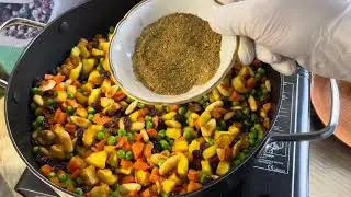 برياني نباتي بدون لحوم ولا دجاج الاكله الصيامي مع الخضروات على طريقة الشيف عامر