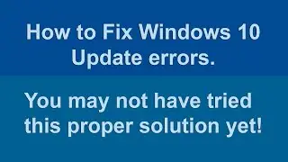 Fix Windows 10 update error 0x80070490, 0x80070490, 0x800f0990 , 0x800f0982, 0x80070424, 0xc000012f.