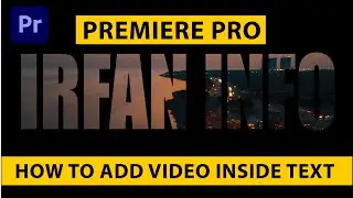 How to Add Video Inside Text || adobe premiere pro tutorial