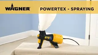 Wagner PowerTex Texture Sprayer Spraying