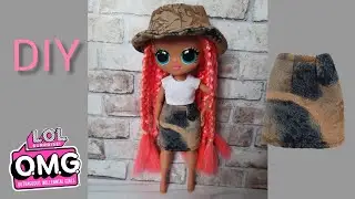 Одежда для кукол/Clothes for dolls/ Юбка для куклы Лол/Lol doll skirt