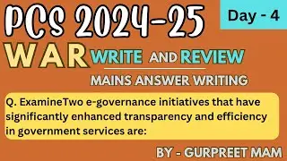 Mains Answer Writing ( Day - 4 )