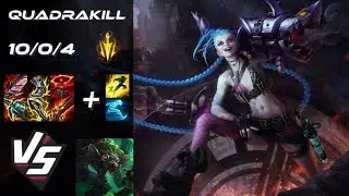 BOTTOM Jinx vs Twitch [QUADRAKILL] - NA Grandmaster Patch 14.9