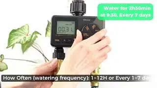 【Diivoo】How to operate WT08 Water Timer Tutorial